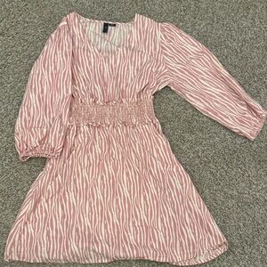 Pink and White Spring Dress